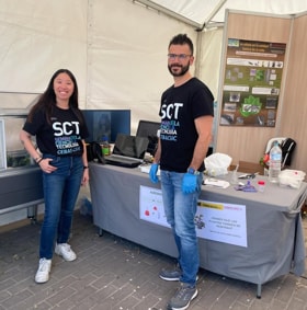 Our partners Maialen and José A. attended to the first Scientific Fair of Santomera in Murcia